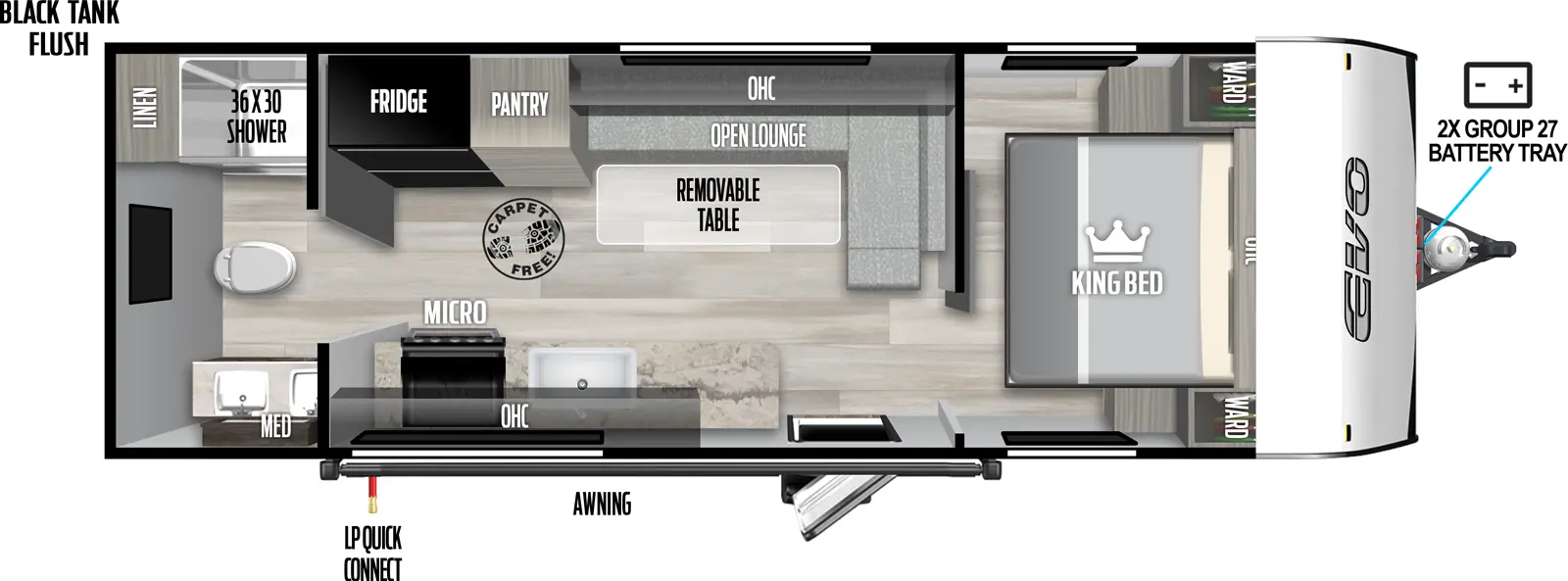 Evo East 23RB Floorplan